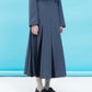 Pleated Skirt w/Sheer Detail