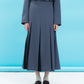 Pleated Skirt w/Sheer Detail