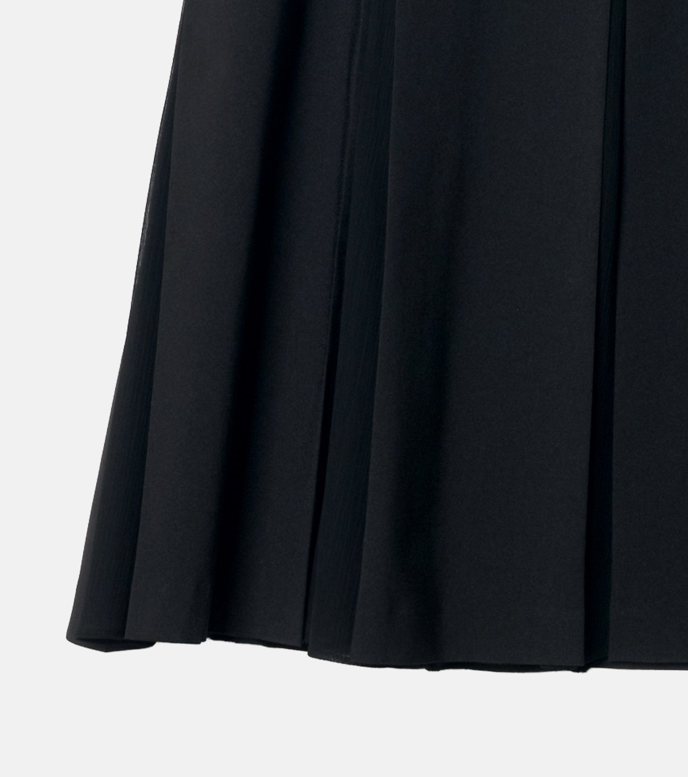 Pleated Skirt w/Sheer Detail