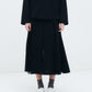 Pleated Skirt w/Sheer Detail