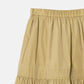 Taffeta Gathered Midi Skirt