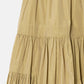 Taffeta Gathered Midi Skirt