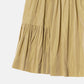 Taffeta Gathered Midi Skirt