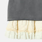 Washed Sweat Skirt Ruffle Hem