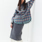 Washed Sweat Skirt Ruffle Hem