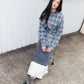 Washed Sweat Skirt Ruffle Hem