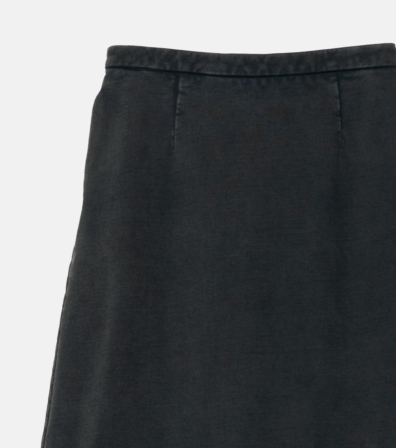 Washed Sweat Skirt Ruffle Hem