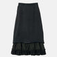 Washed Sweat Skirt Ruffle Hem