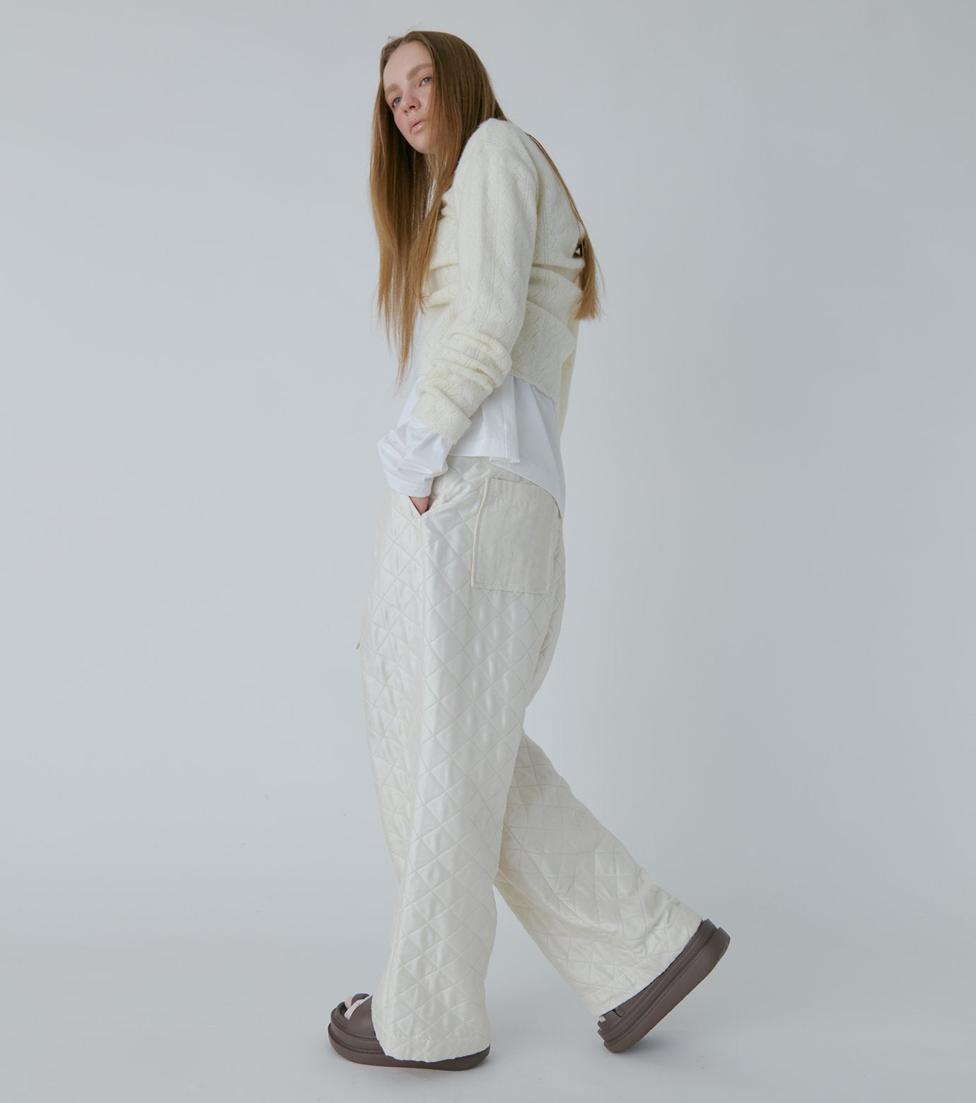 Shiny Quilted Lounge Pants