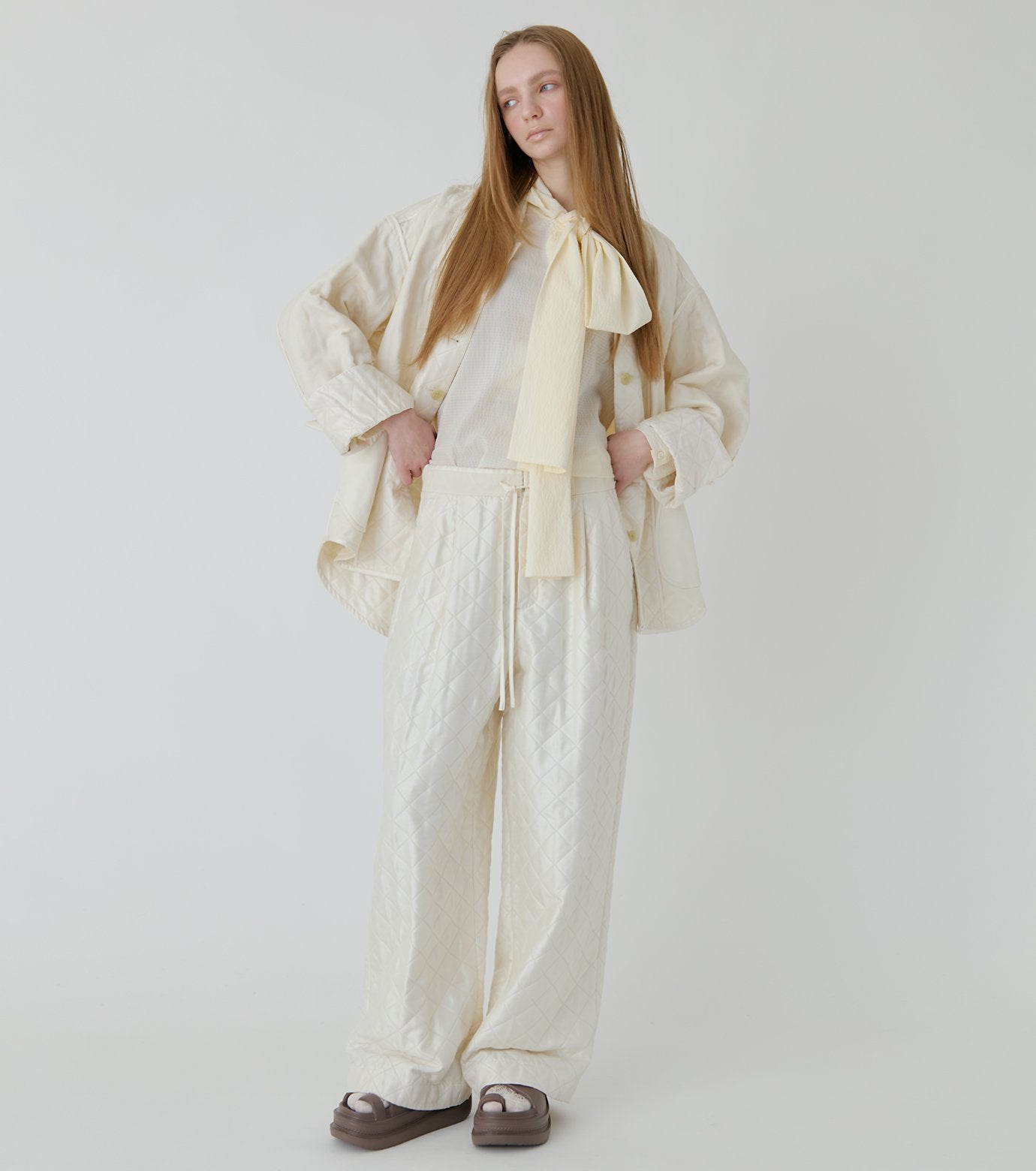 Shiny Quilted Lounge Pants