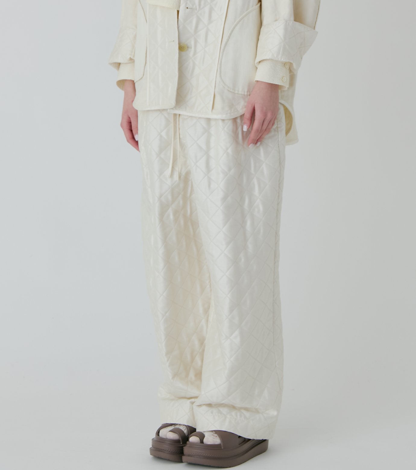 Shiny Quilted Lounge Pants