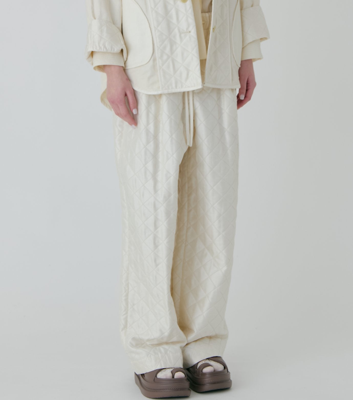 Shiny Quilted Lounge Pants