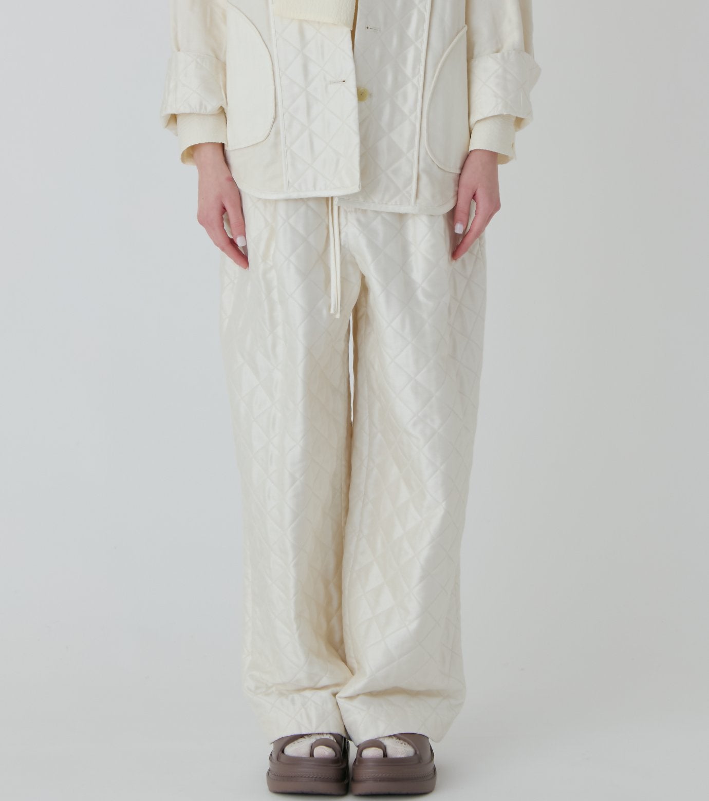 Shiny Quilted Lounge Pants