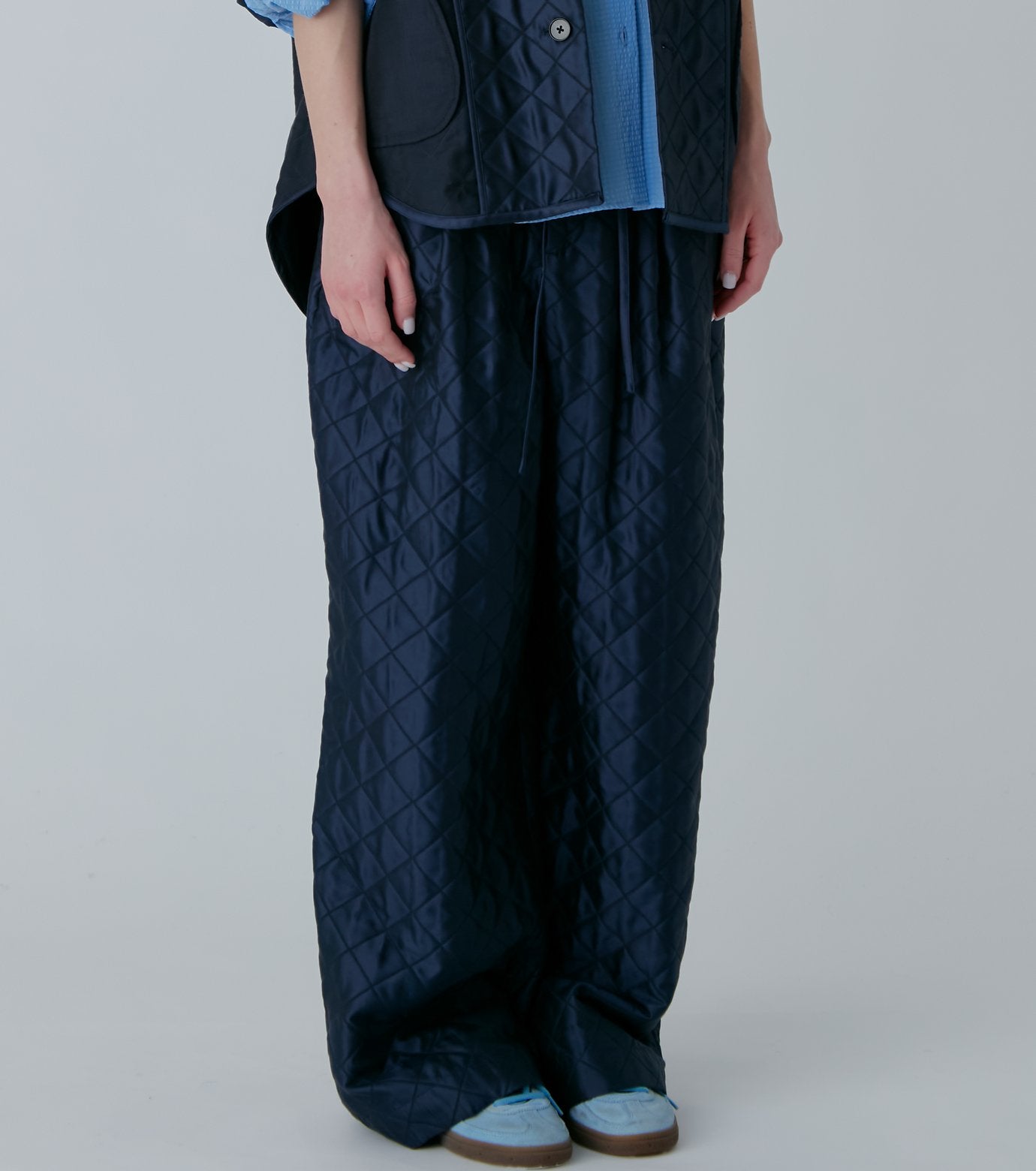 Shiny Quilted Lounge Pants