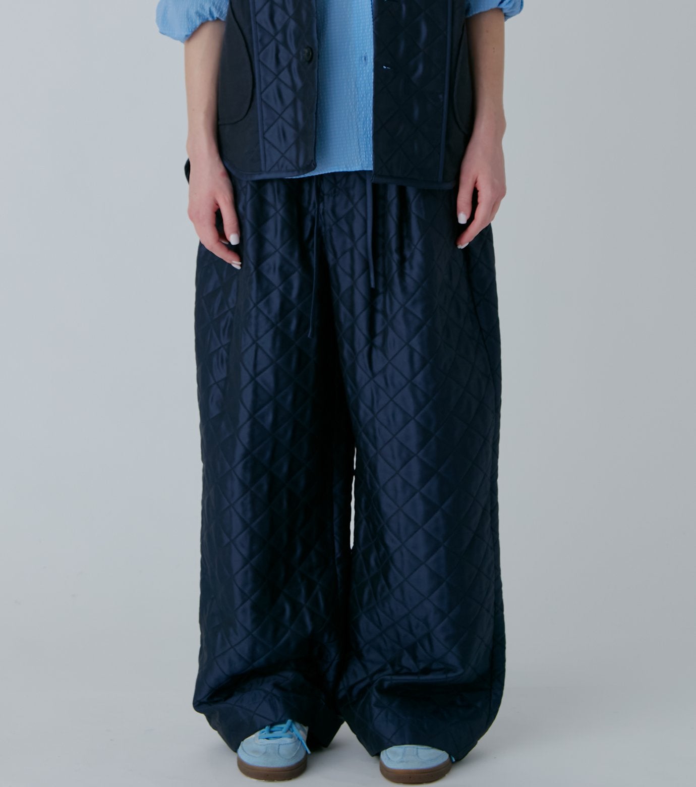 Shiny Quilted Lounge Pants