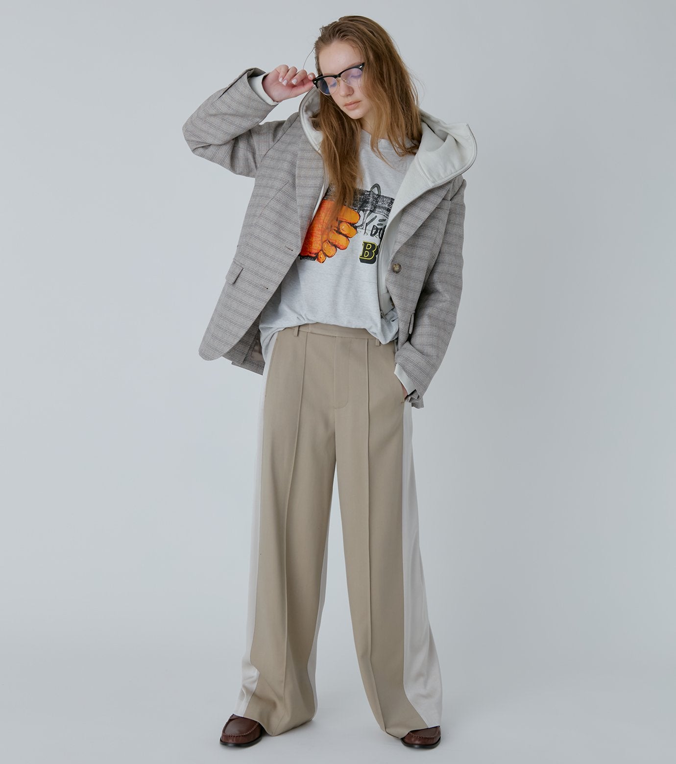 Contrast Panel Trousers