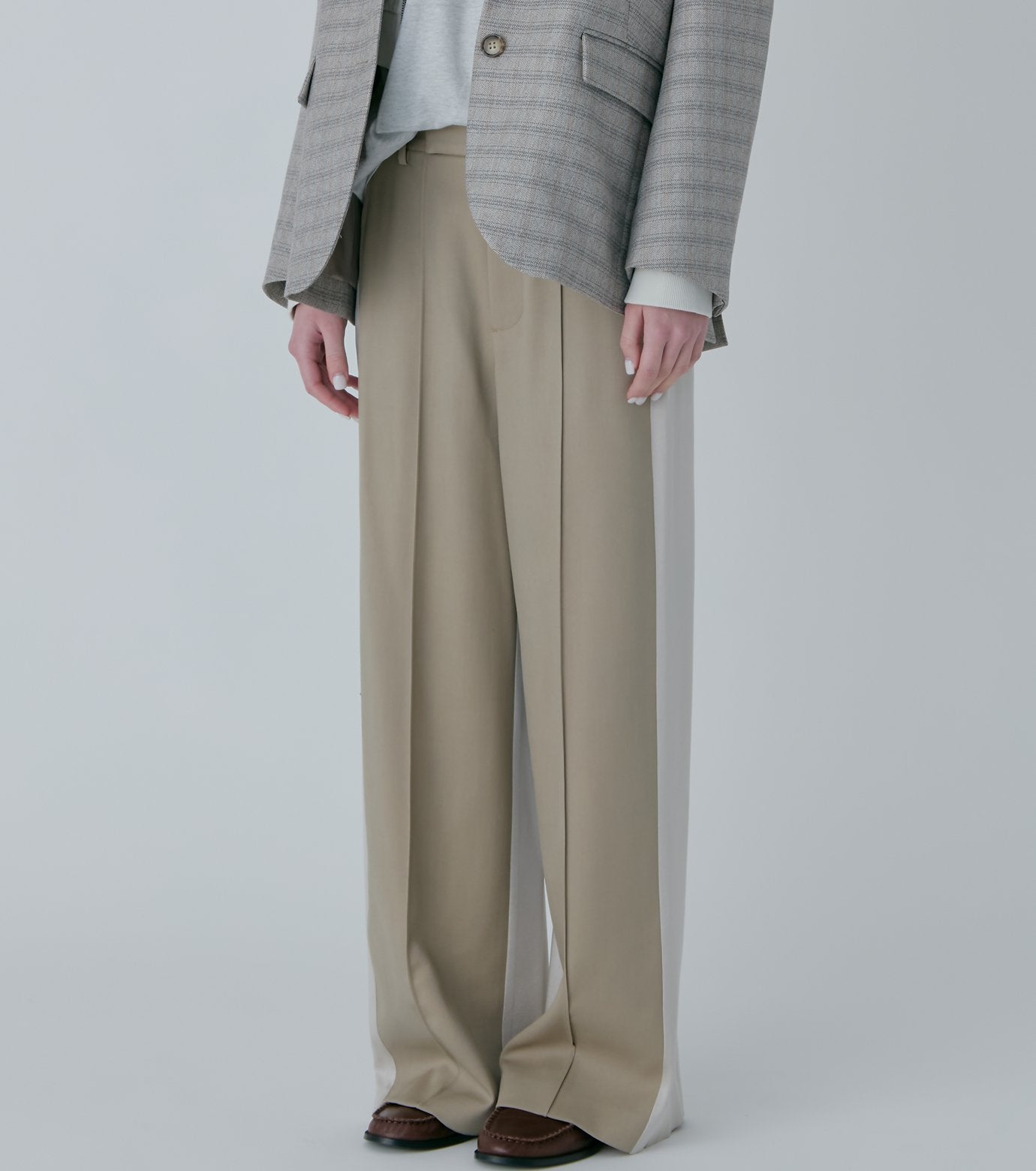 Contrast Panel Trousers