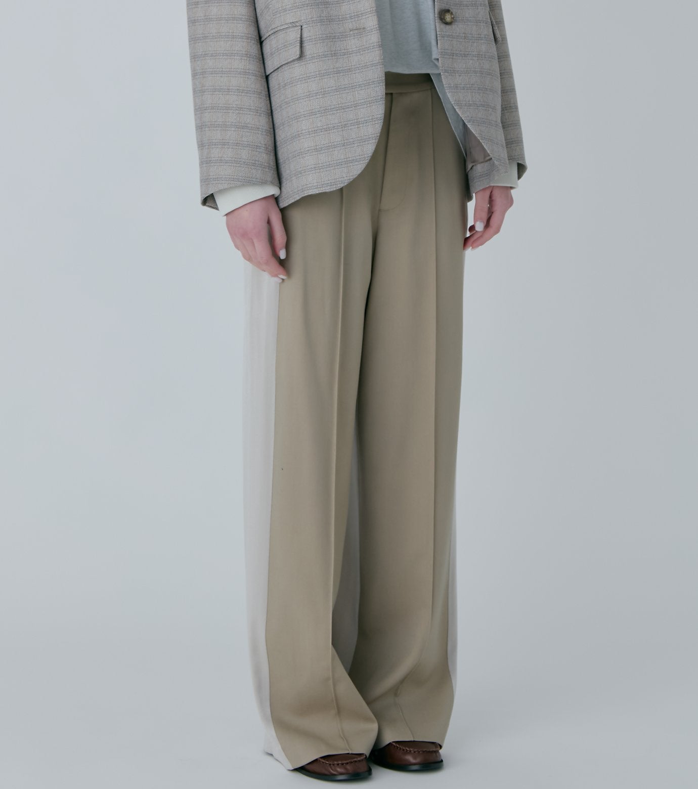 Contrast Panel Trousers