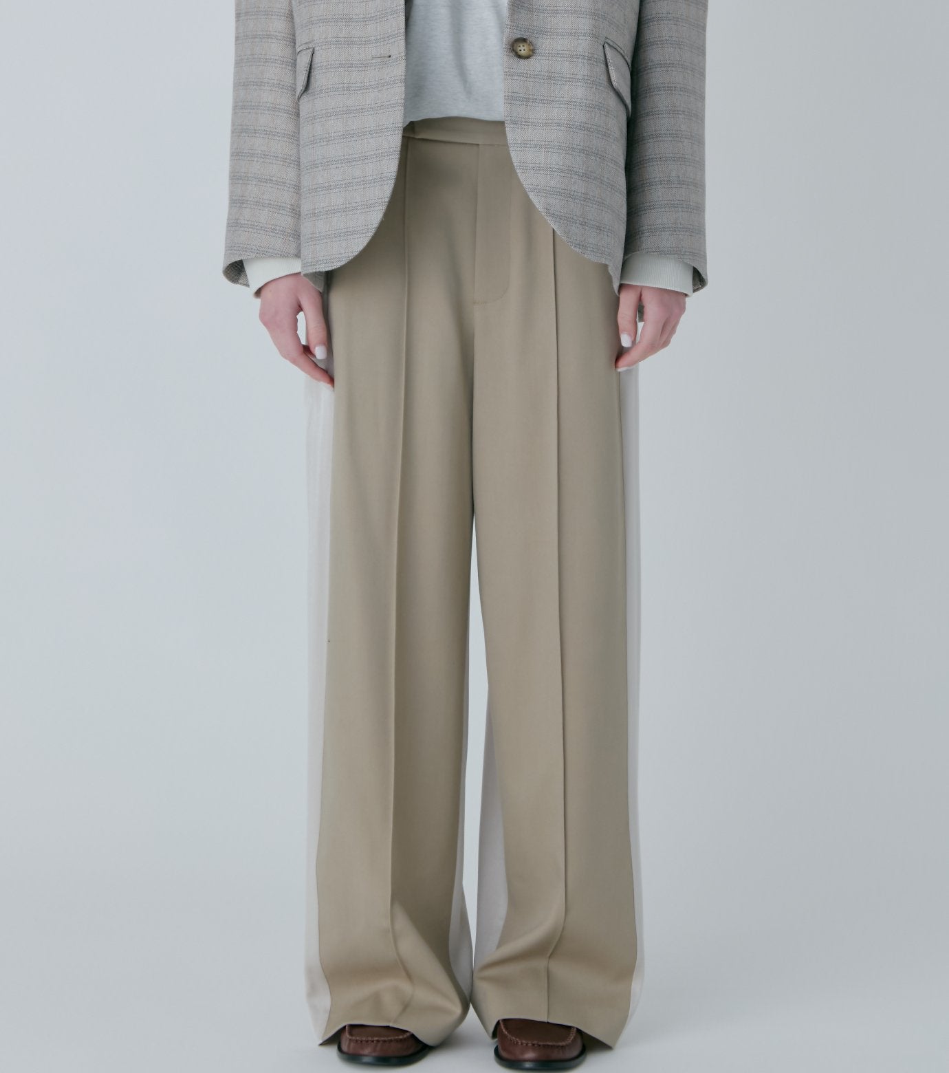 Contrast Panel Trousers