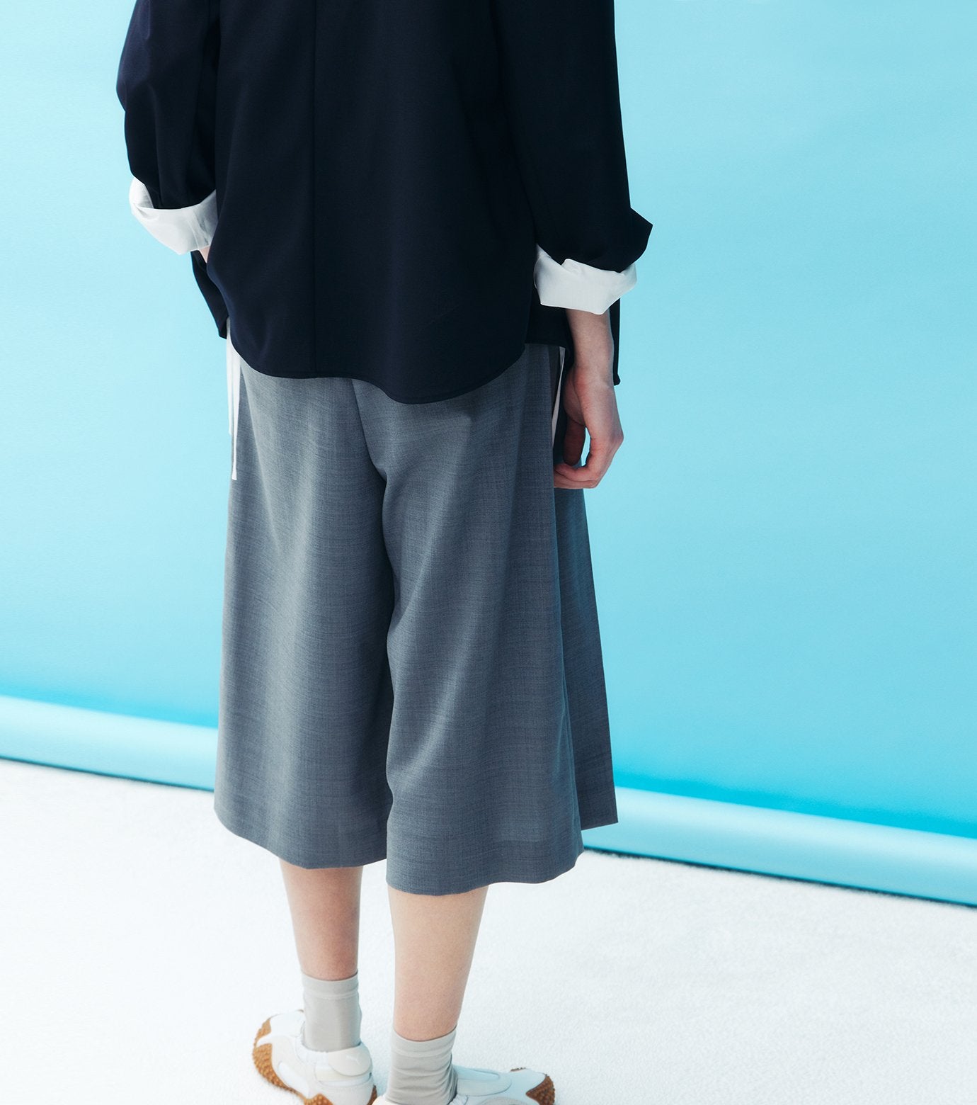 Pleated Half Pants