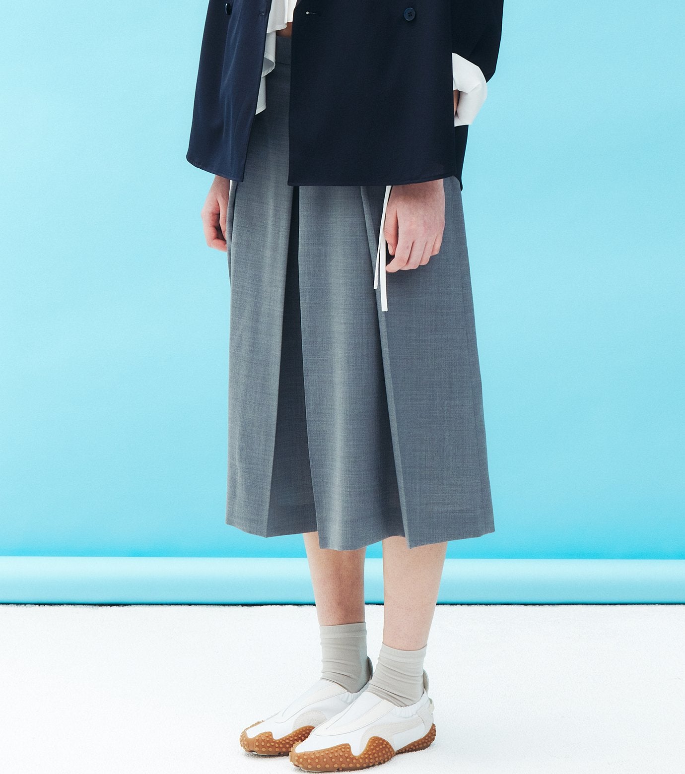 Pleated Half Pants