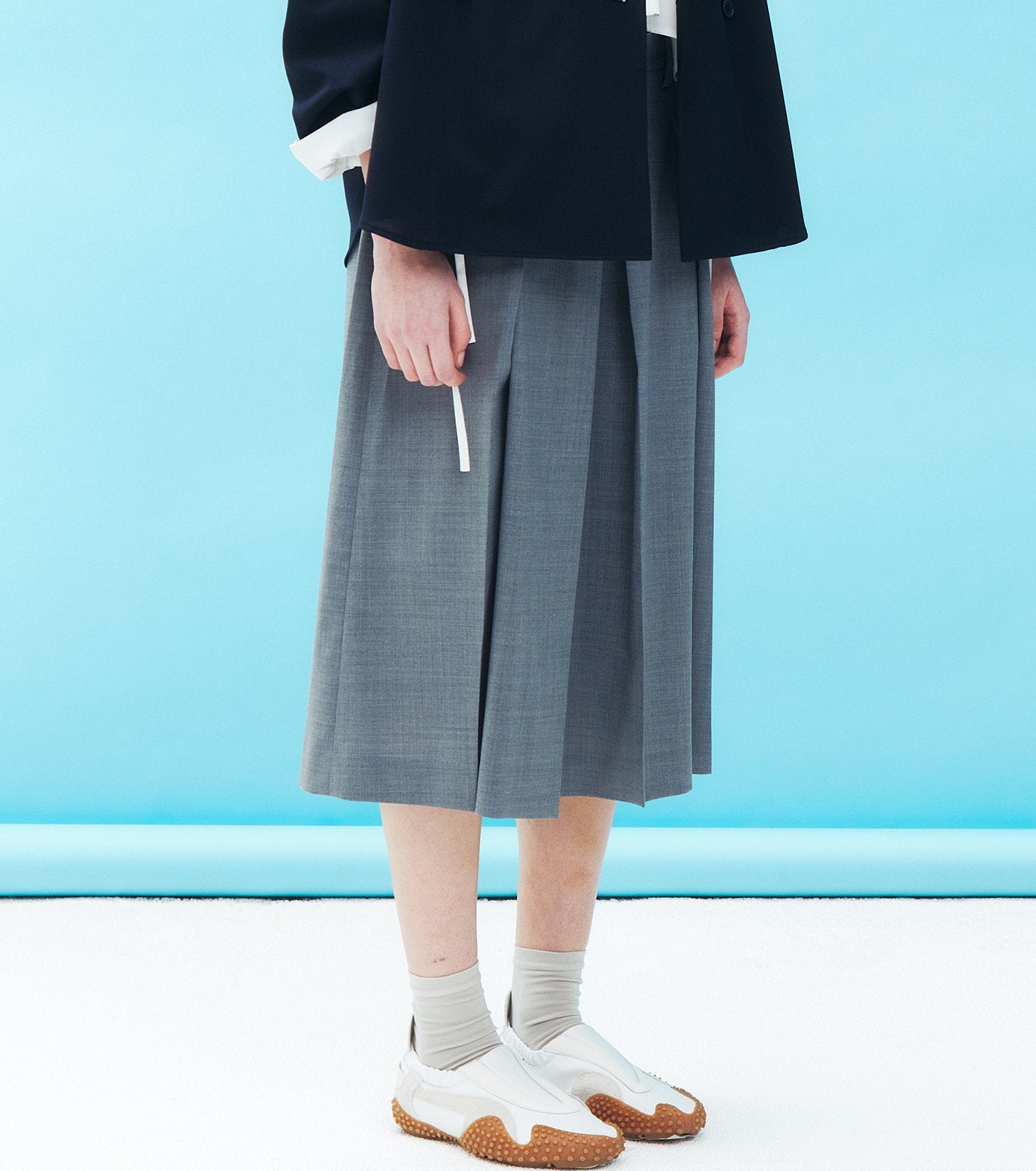 Pleated Half Pants