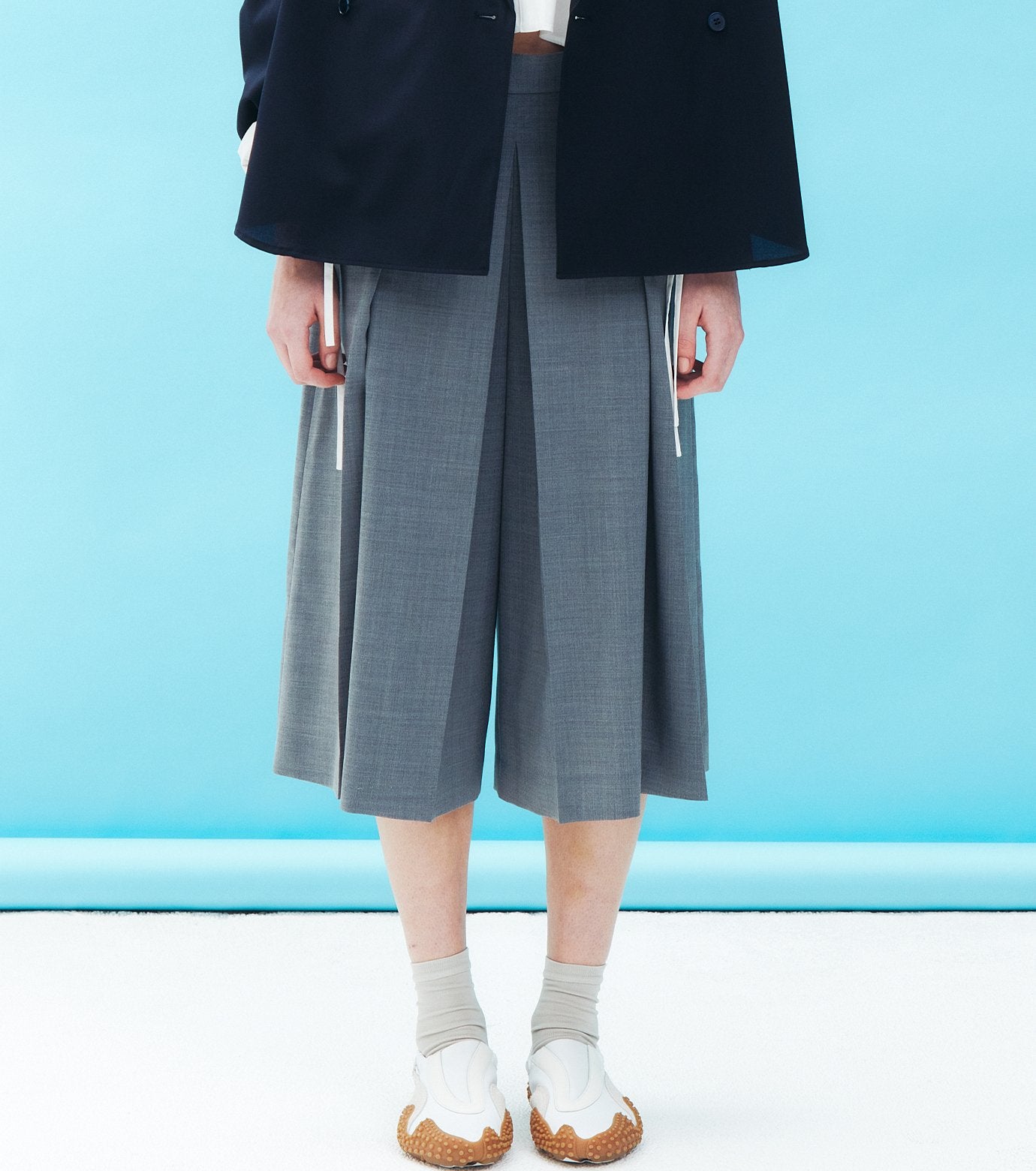 Pleated Half Pants