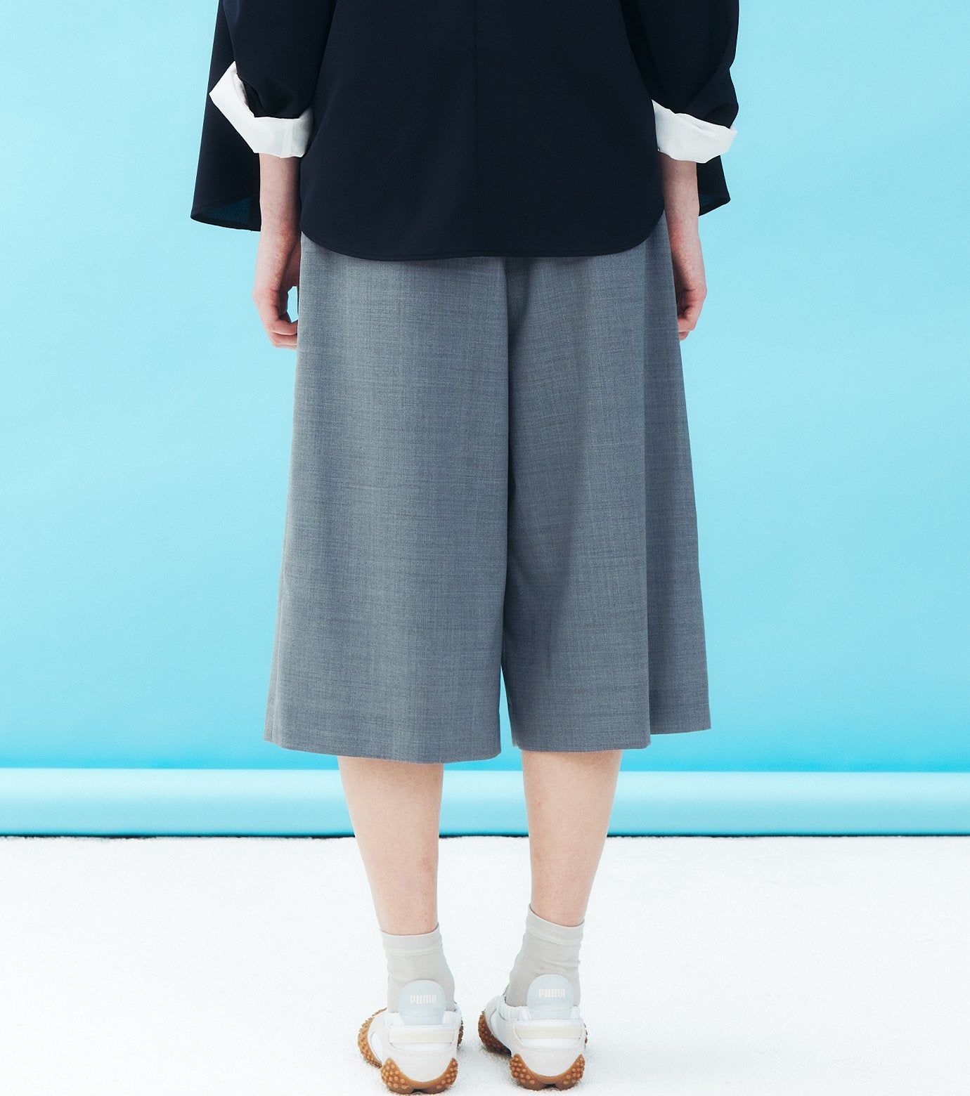 Pleated Half Pants