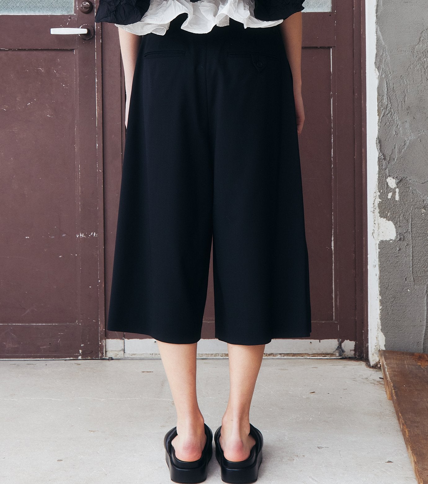 Pleated Half Pants