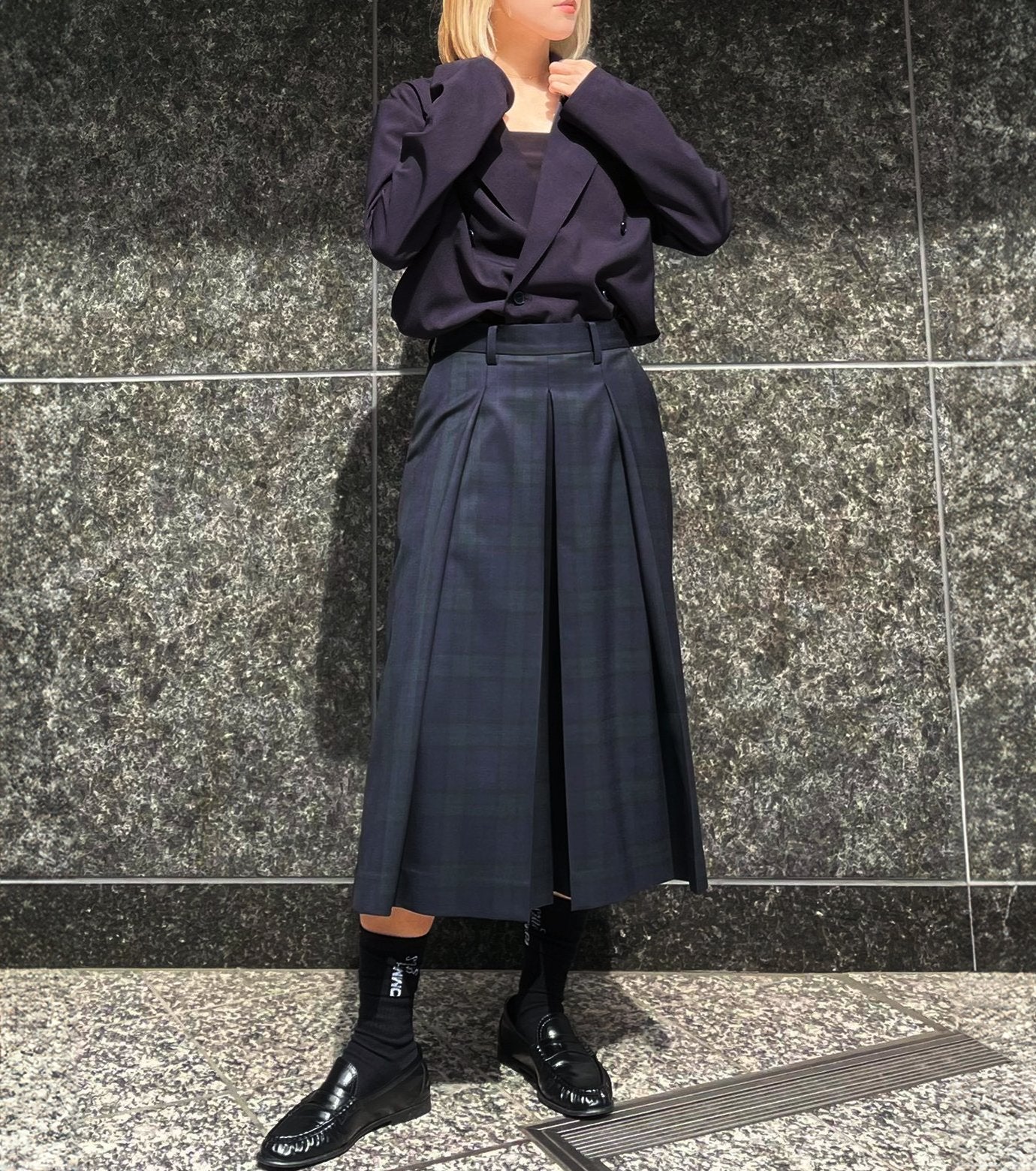 Pleated Half Pants