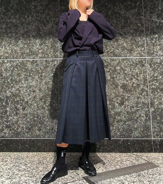 Pleated Half Pants