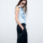 Gloss-Finish Chinos