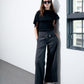 Low-Rise Trousers w/Belt