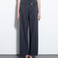 Low-Rise Trousers w/Belt