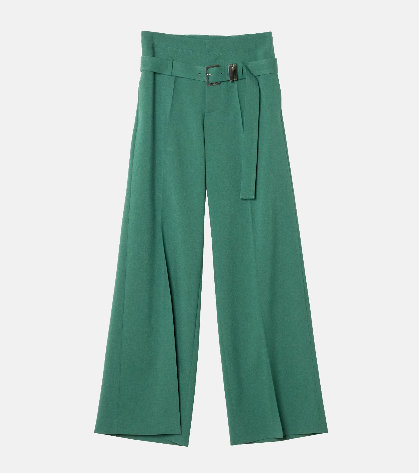 Low-Rise Trousers w/Belt