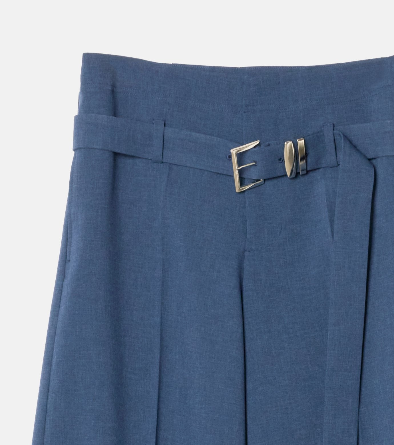 Low-Rise Trousers w/Belt