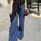 Low-Rise Trousers w/Belt