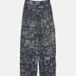 Wallpaper Print Barrel Jeans