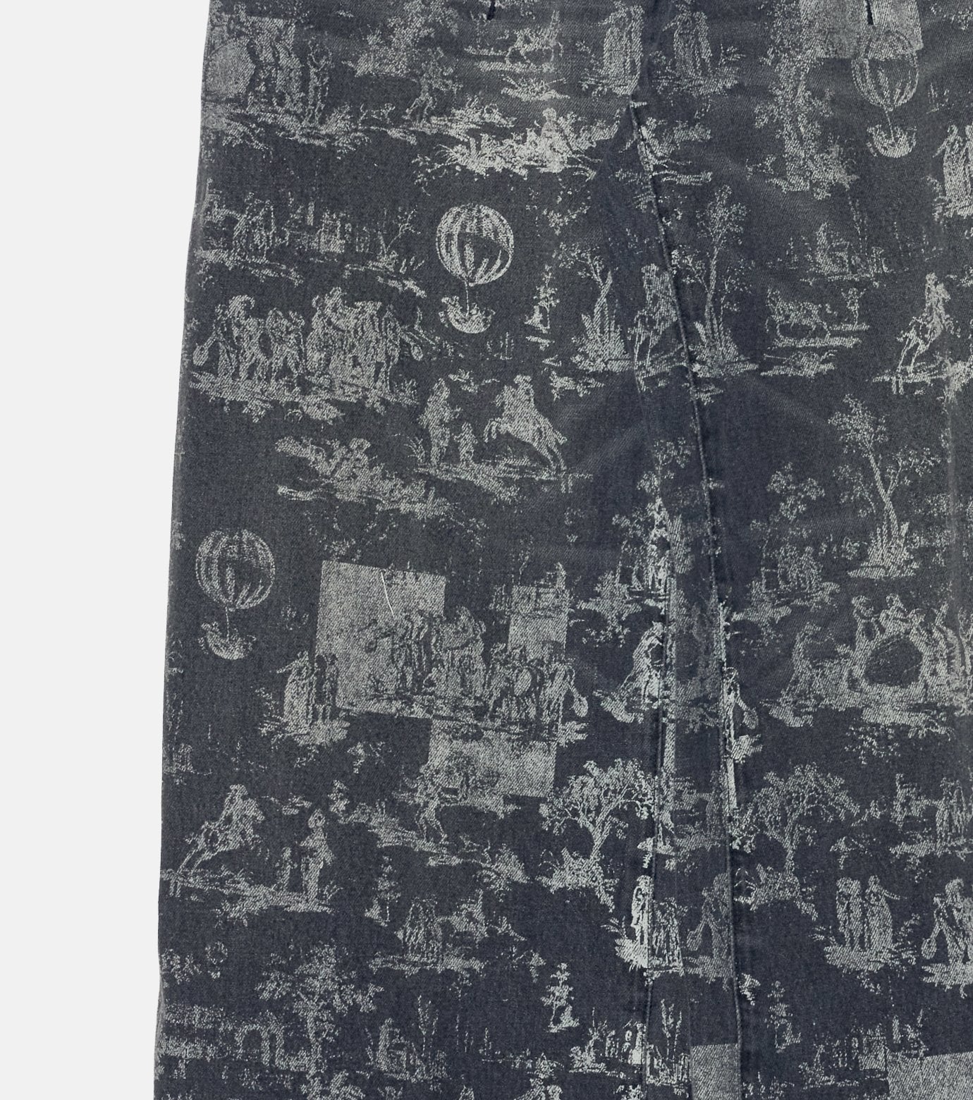 Wallpaper Print Barrel Jeans
