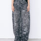 Wallpaper Print Barrel Jeans