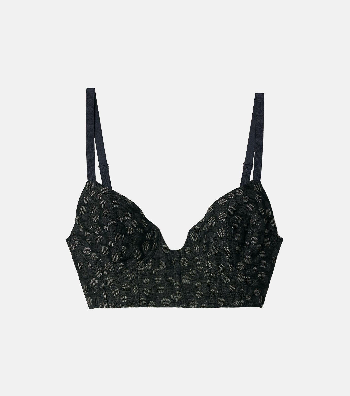 Floral Jacquard Bra Top