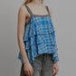 Plaid Print Tiered Cami Top