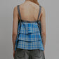 Plaid Print Tiered Cami Top
