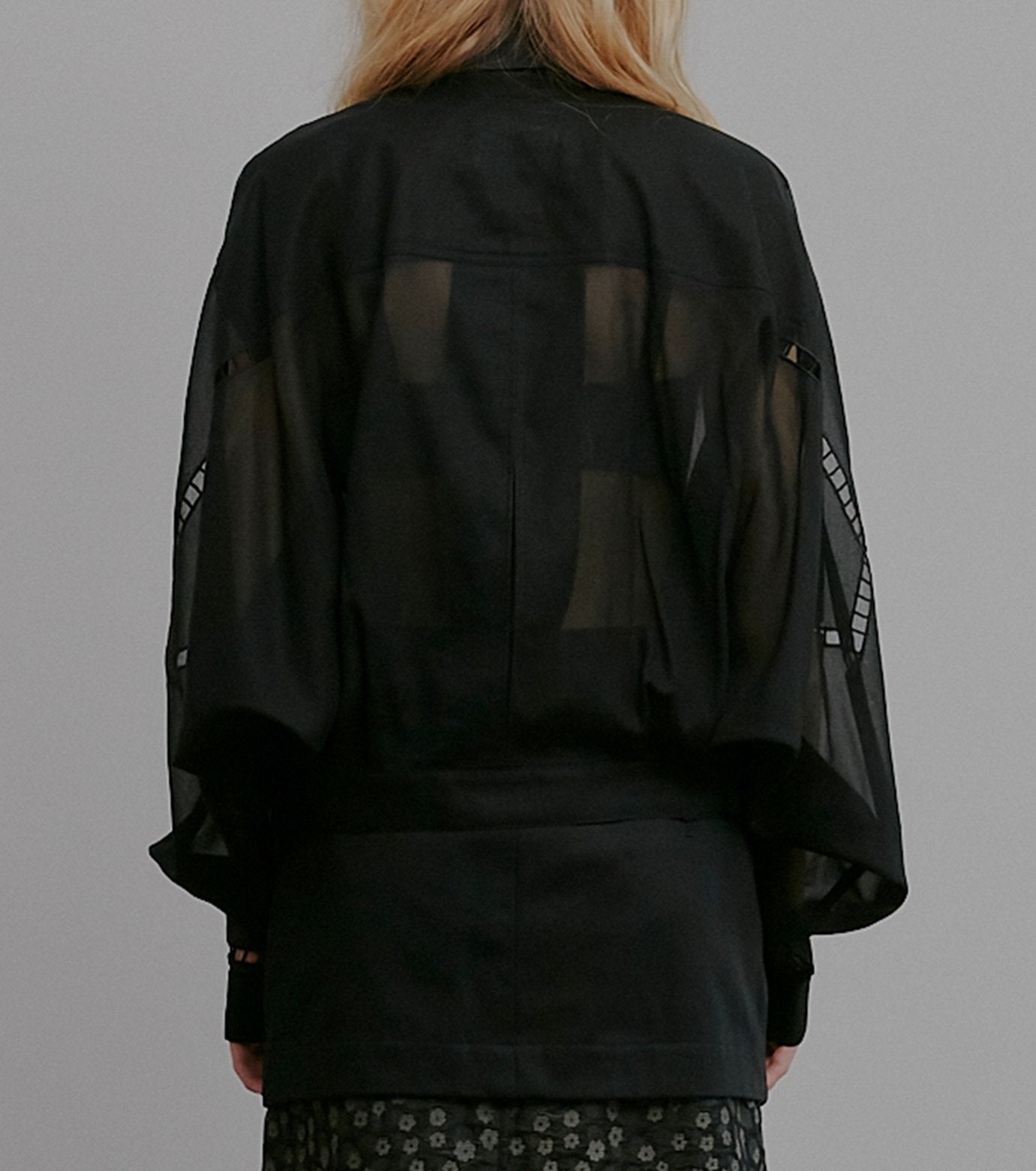 Sheer Shirt Blouson