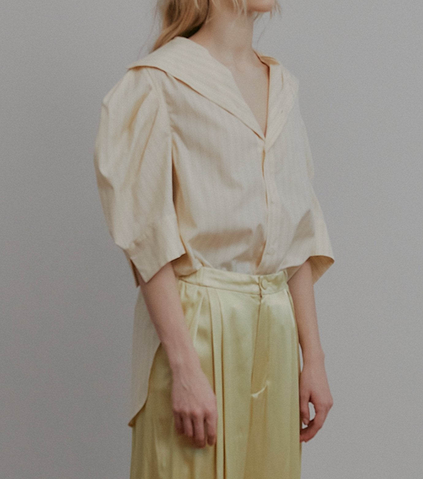 Tuck-Sleeve Short Sleeve Shirt