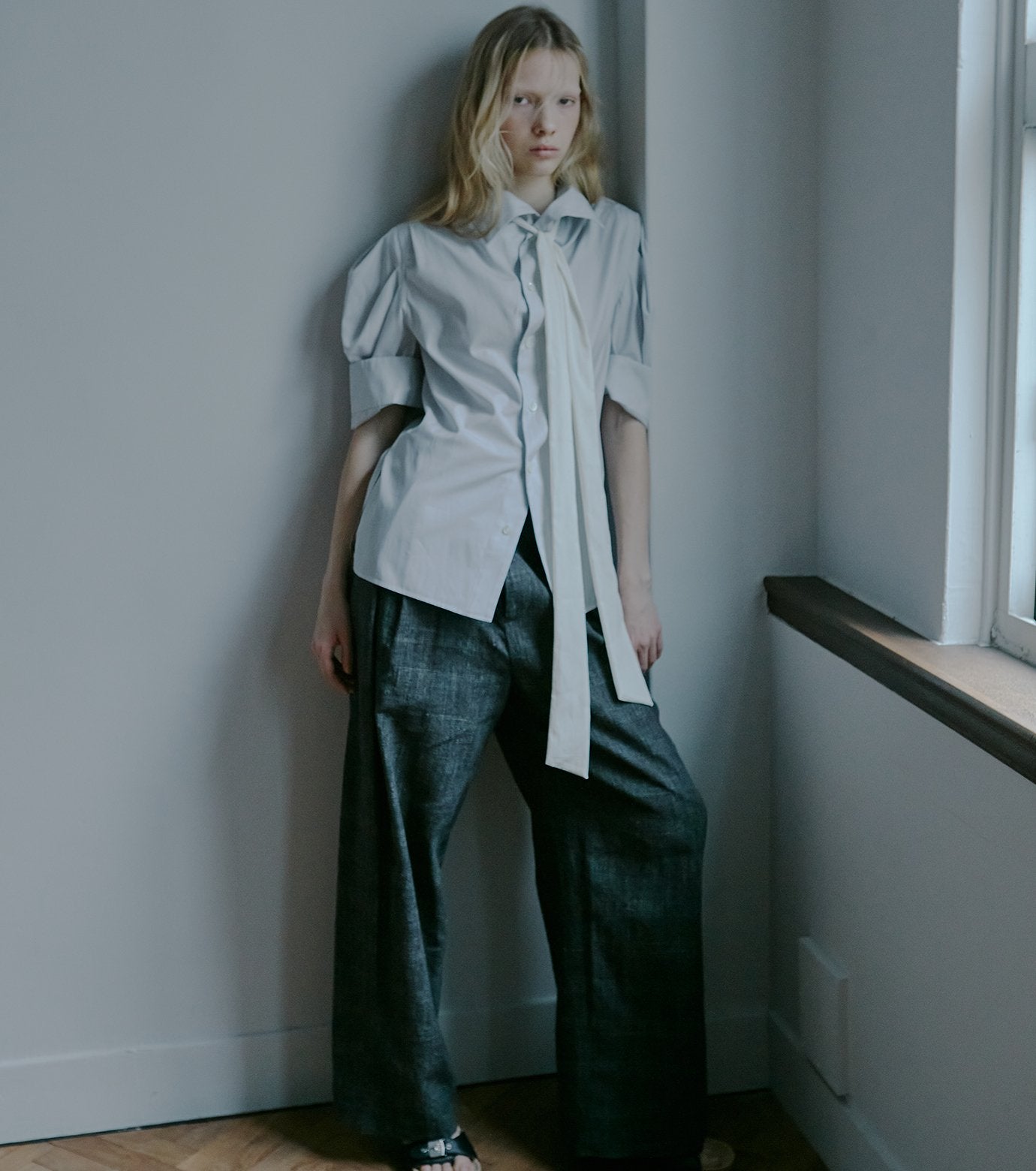 Tuck-Sleeve Short Sleeve Shirt