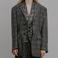 Jacquard Tuck-Detail Jacket