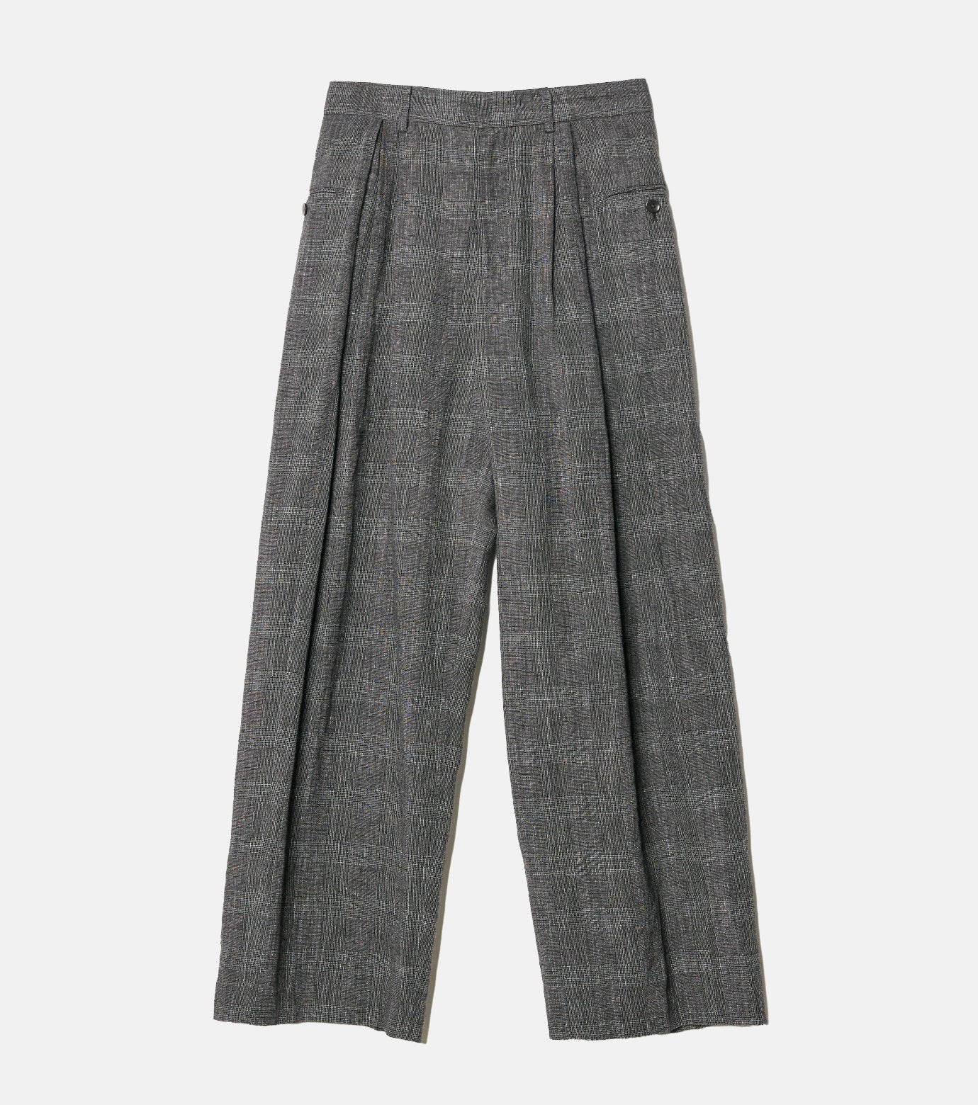 Jacquard Tuck-Detail Trousers