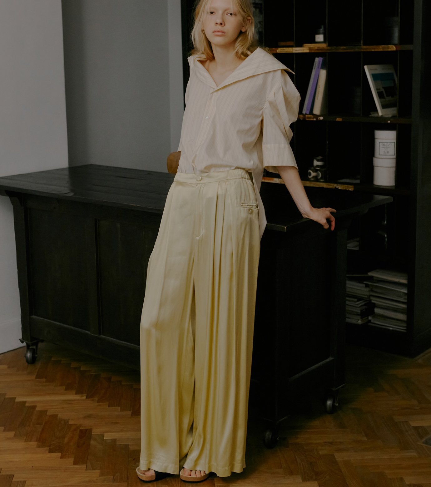 Pigment-Dyed Relaxed Pants