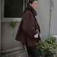 Double Face Scarf Wool Coat